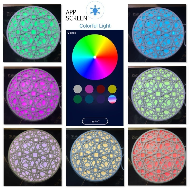 New Smart App Control Bluetooth Music Ultrasonic Aroma Diffuser Color Light Essential Oil Humidifier
