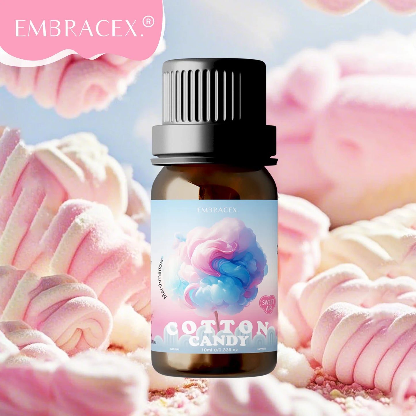 2PC/1PC Cotton Candy Roller Essential Oils Marshmallow Essential Oil Sweet Creamy Aroma for Aromatherapy Relaxation For Diffuser