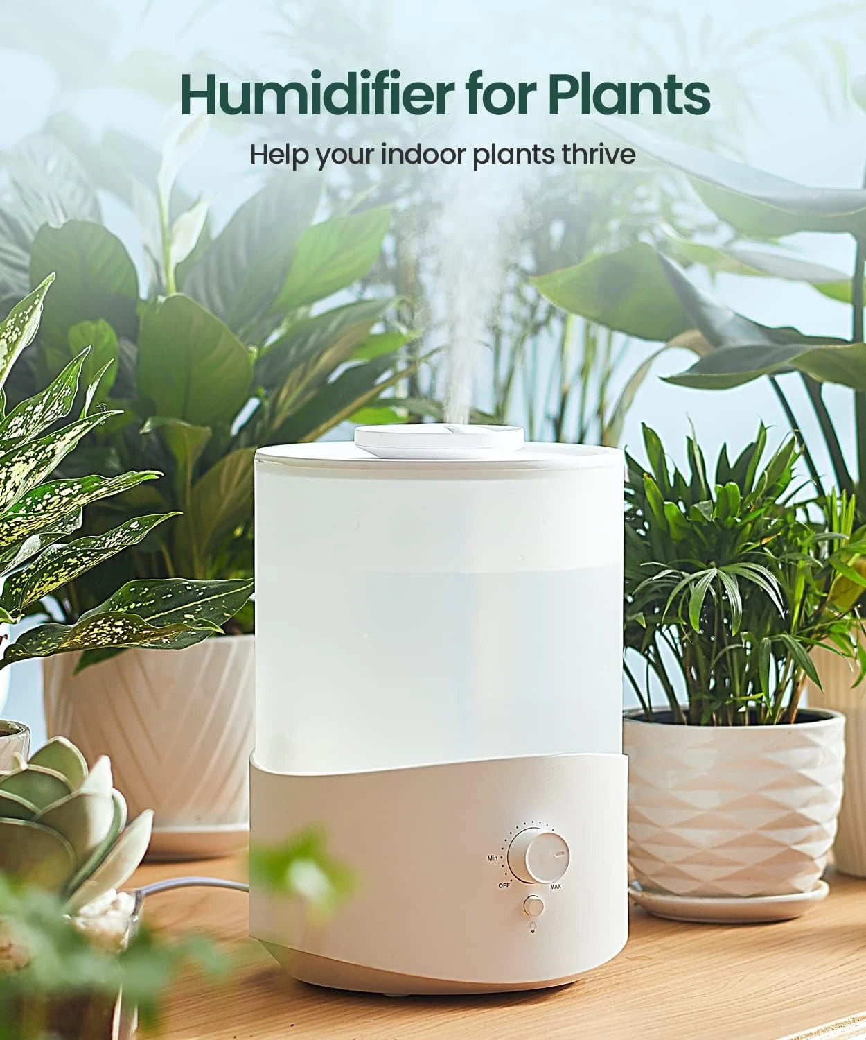 New desktop air diffuser Humidifiers for Large Room Cool Mist Humidifier with Essential Oil Diffuser Top Fill Humidification
